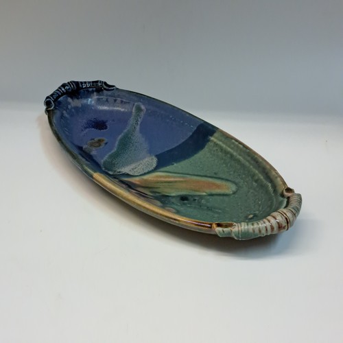 #230771 Oval Platter Blue/Green $24 at Hunter Wolff Gallery